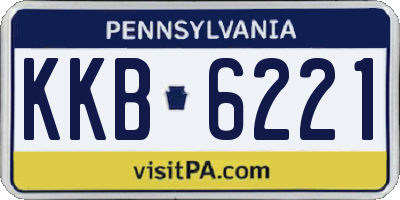 PA license plate KKB6221