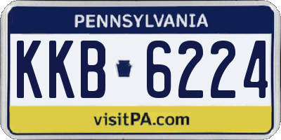 PA license plate KKB6224