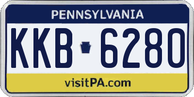 PA license plate KKB6280