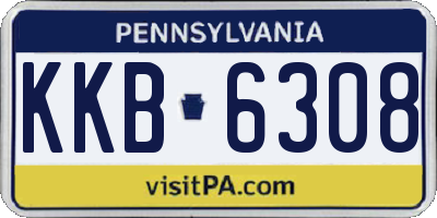 PA license plate KKB6308