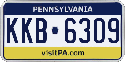 PA license plate KKB6309