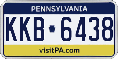 PA license plate KKB6438