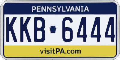 PA license plate KKB6444