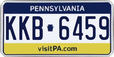 PA license plate KKB6459