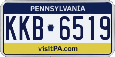 PA license plate KKB6519