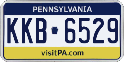 PA license plate KKB6529
