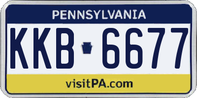 PA license plate KKB6677
