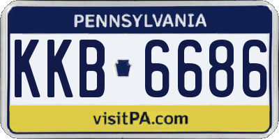 PA license plate KKB6686