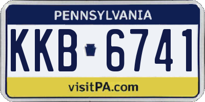 PA license plate KKB6741