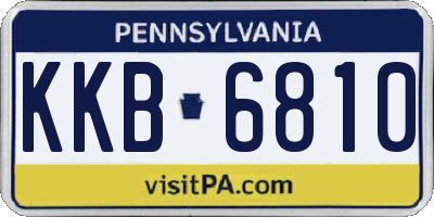 PA license plate KKB6810