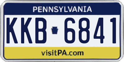 PA license plate KKB6841