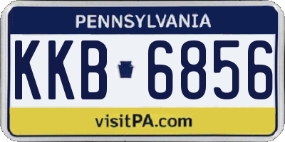 PA license plate KKB6856