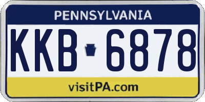 PA license plate KKB6878