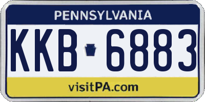 PA license plate KKB6883