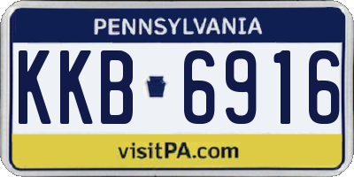 PA license plate KKB6916