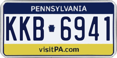 PA license plate KKB6941