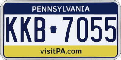 PA license plate KKB7055