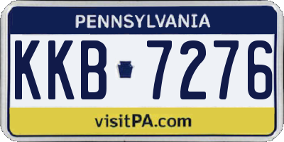 PA license plate KKB7276