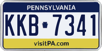 PA license plate KKB7341