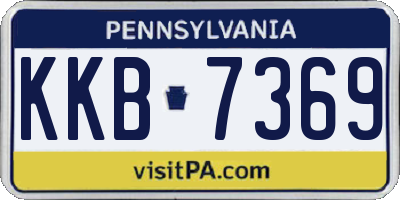 PA license plate KKB7369