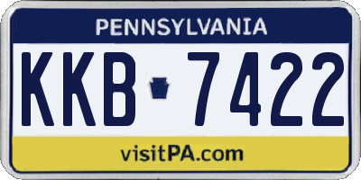 PA license plate KKB7422