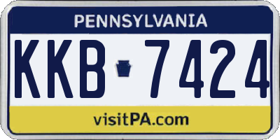 PA license plate KKB7424