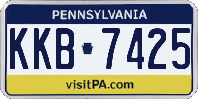 PA license plate KKB7425