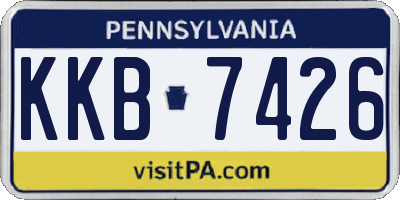 PA license plate KKB7426