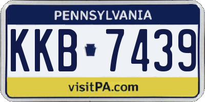 PA license plate KKB7439