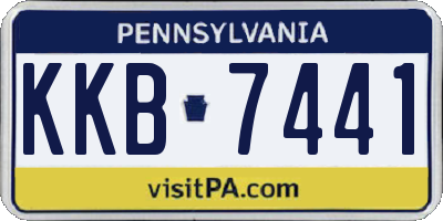 PA license plate KKB7441