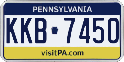 PA license plate KKB7450