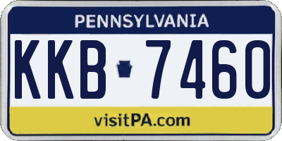 PA license plate KKB7460