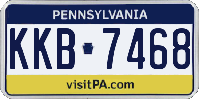 PA license plate KKB7468