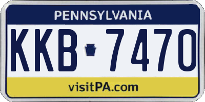 PA license plate KKB7470