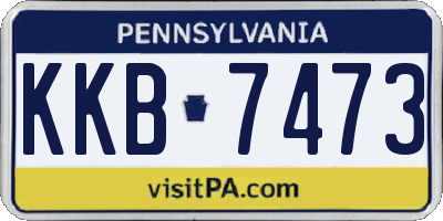 PA license plate KKB7473