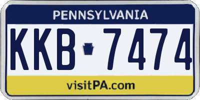 PA license plate KKB7474
