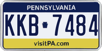 PA license plate KKB7484