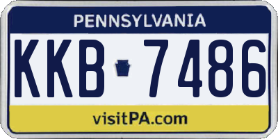 PA license plate KKB7486