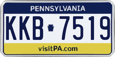 PA license plate KKB7519