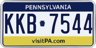 PA license plate KKB7544