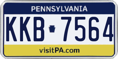 PA license plate KKB7564