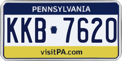 PA license plate KKB7620
