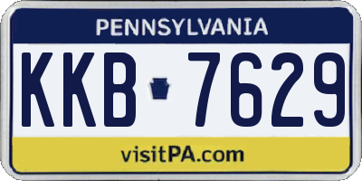 PA license plate KKB7629