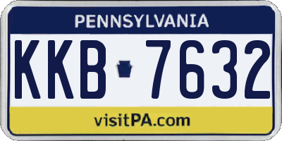 PA license plate KKB7632