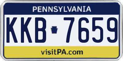 PA license plate KKB7659