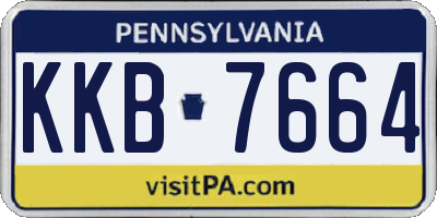 PA license plate KKB7664