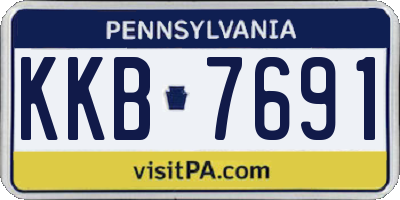 PA license plate KKB7691