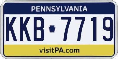 PA license plate KKB7719