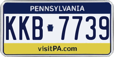 PA license plate KKB7739