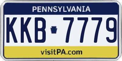 PA license plate KKB7779